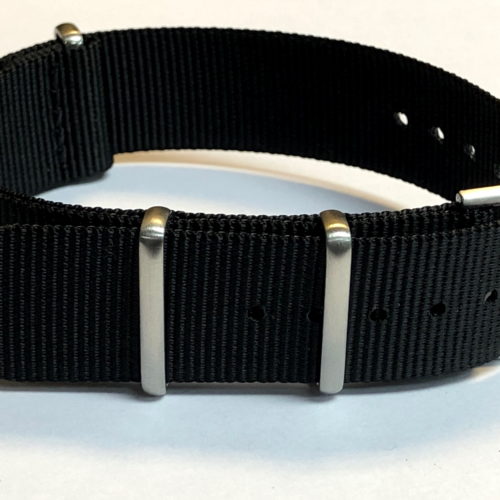 Fabric strap - NATO Watch Strap Black made of Seat Belt Material Nylon - Superior Quality