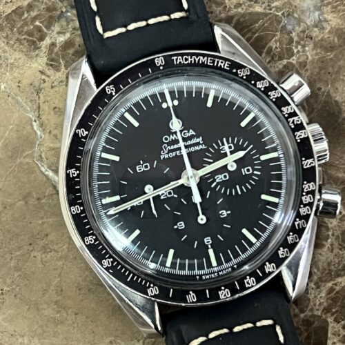 Omega Speedmaster Chronograph Professional Caliber 861 42mm Hesalite Vintage Year 1976 Speedy 145022-76 ST