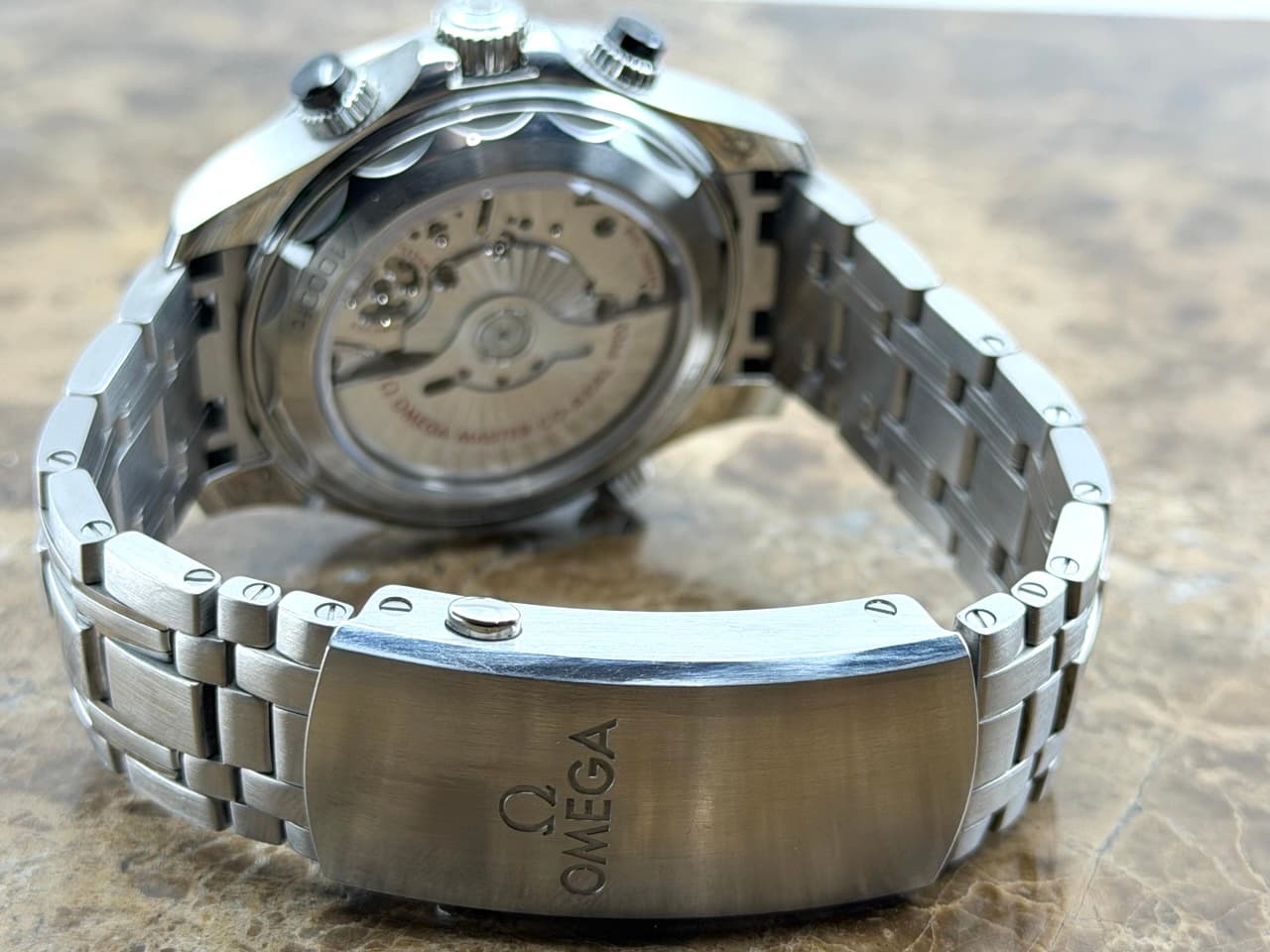 OMEGA Seamaster Diver 300M Chronograph 44mm Automatic Black Dial on Bracelet Box Papers Cards 210.30.44.51.01.001