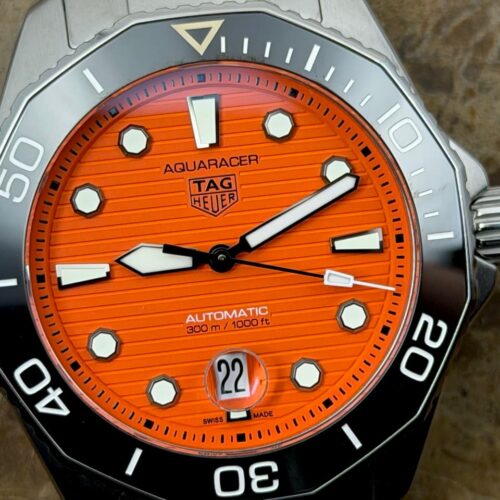 Tag Heuer Aquaracer 43mm Automatic with Orange Dial with Tag Heuer Box WBP201F.BA0632