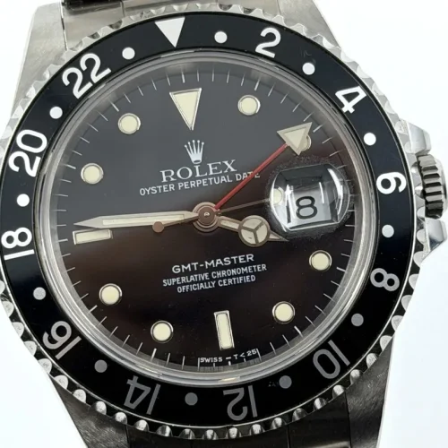 Rolex GMT Master 40mm Automatic Black Bezel Year 1991 model 16700