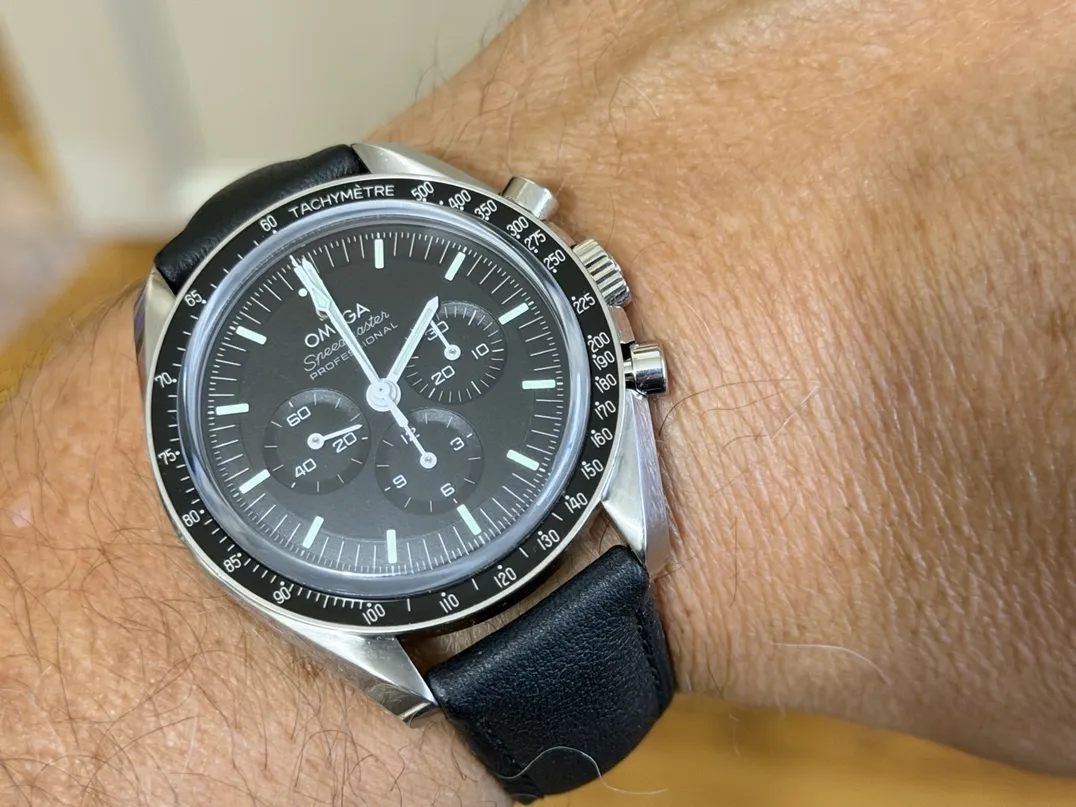 Omega Speedmaster MOONWATCH PROFESSIONAL 42mm Manual Leather 310.32.42.50.01.002 Sapphire Sandwich Box Papers Pictogram Cards