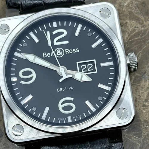 Bell & Ross BR01-96 Big Date Automatic 46mm with 4 sets of Straps Box Booklets