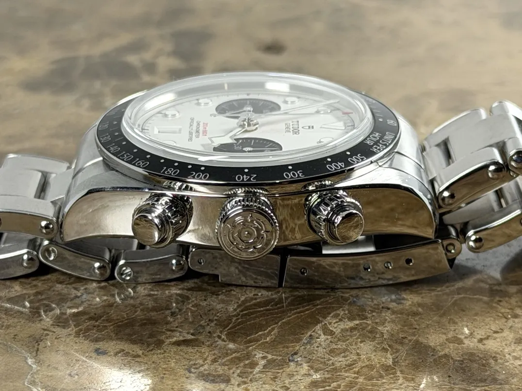 Tudor Black Bay Chrono Panda White Dial Black Subs with steel bracelet 41mm Automatic Chronograph Box Papers Card 79360N