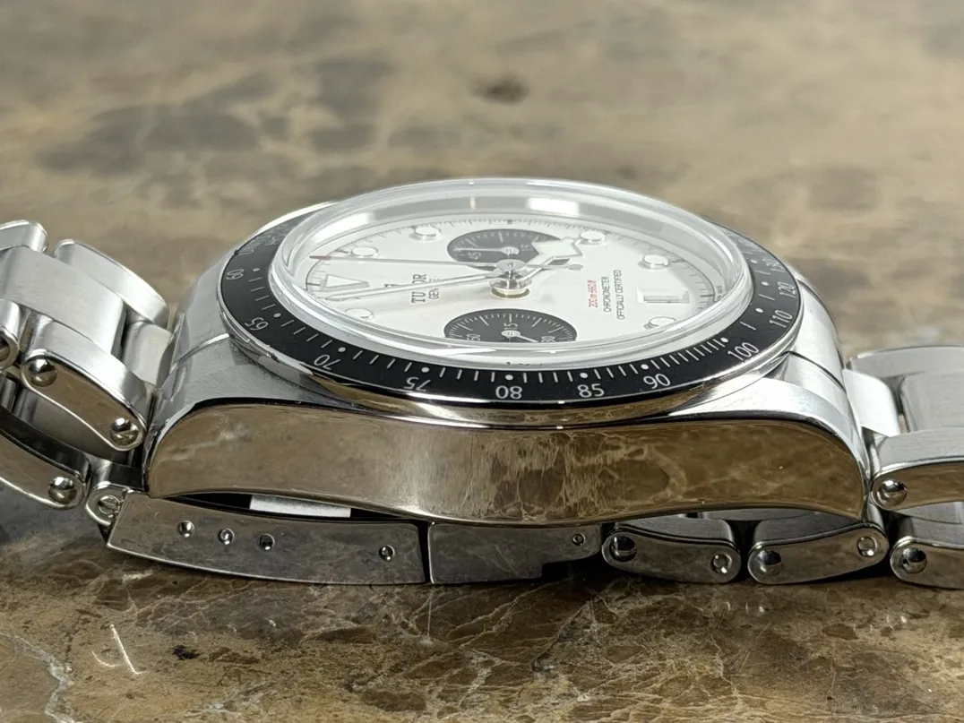 Tudor Black Bay Chrono Panda White Dial Black Subs with steel bracelet 41mm Automatic Chronograph Box Papers Card 79360N