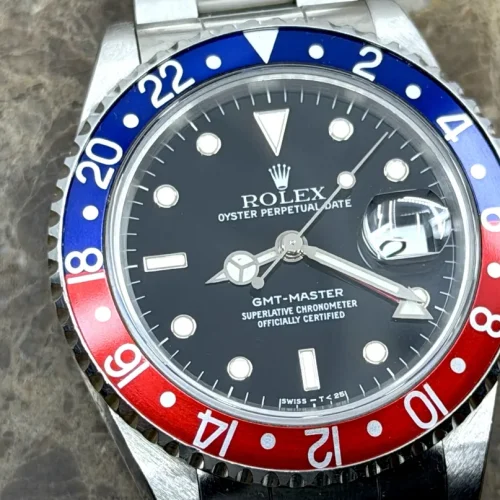 Rolex GMT Master 40mm Automatic Red / Blue PEPSI Bezel Year 1991 model 16700